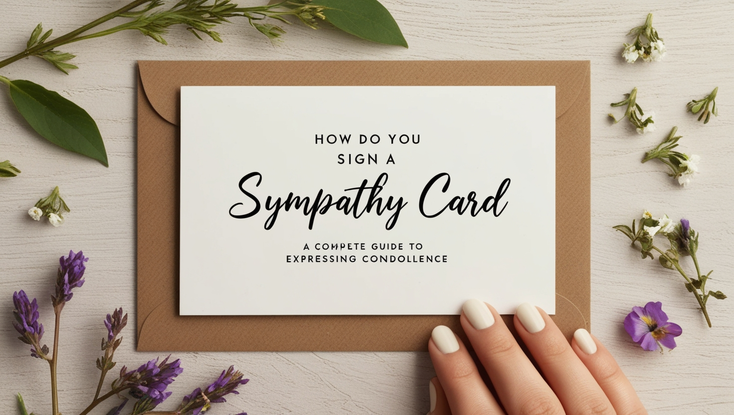 how do you sign a sympathy card